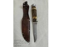 Rare German Hunting Knife Hubertus Solingen – Stag Horn