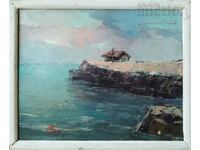 Картина, море, худ. Н. Селиванов, 1989 г.