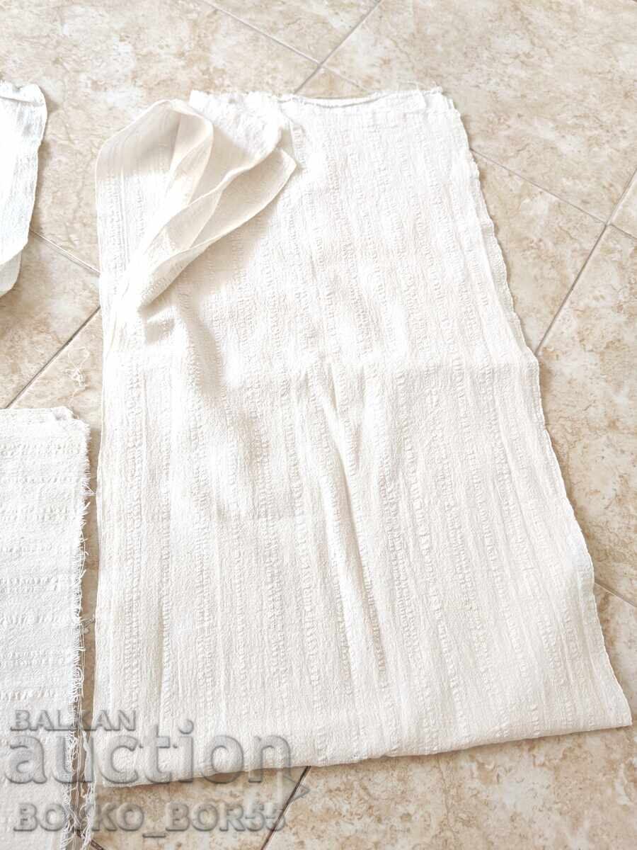 Δημοπρασία Χειροποίητο υφαντό ύφασμα «Κενάρ» για πουκάμισα παραδοσιακών φορεσιών, δεκαετία του 1930