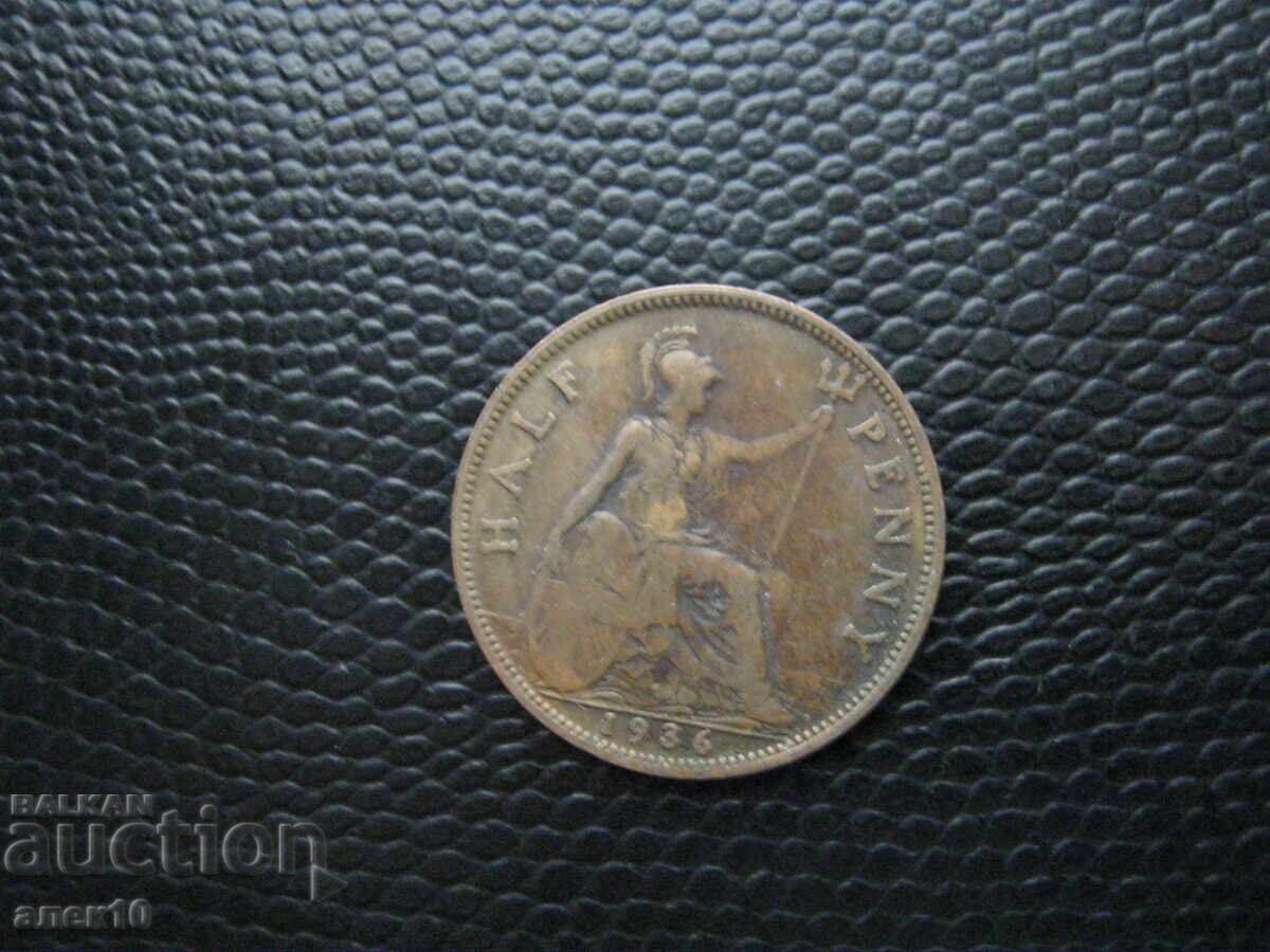 Marea Britanie 1/2 penny 1936