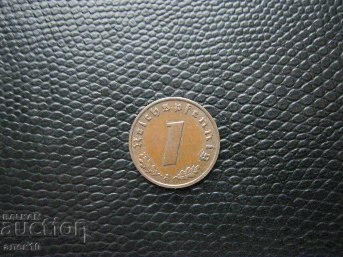 Germania 1 pfennig 1937 A cu preț € 1.10 | 2.15 BGN