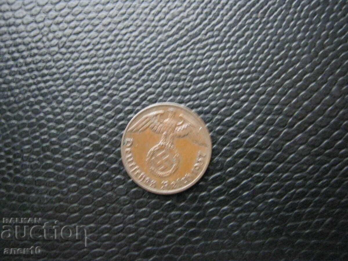 Germania 1 pfennig 1937 A