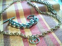 Gold-plated necklace and bracelet over 200g