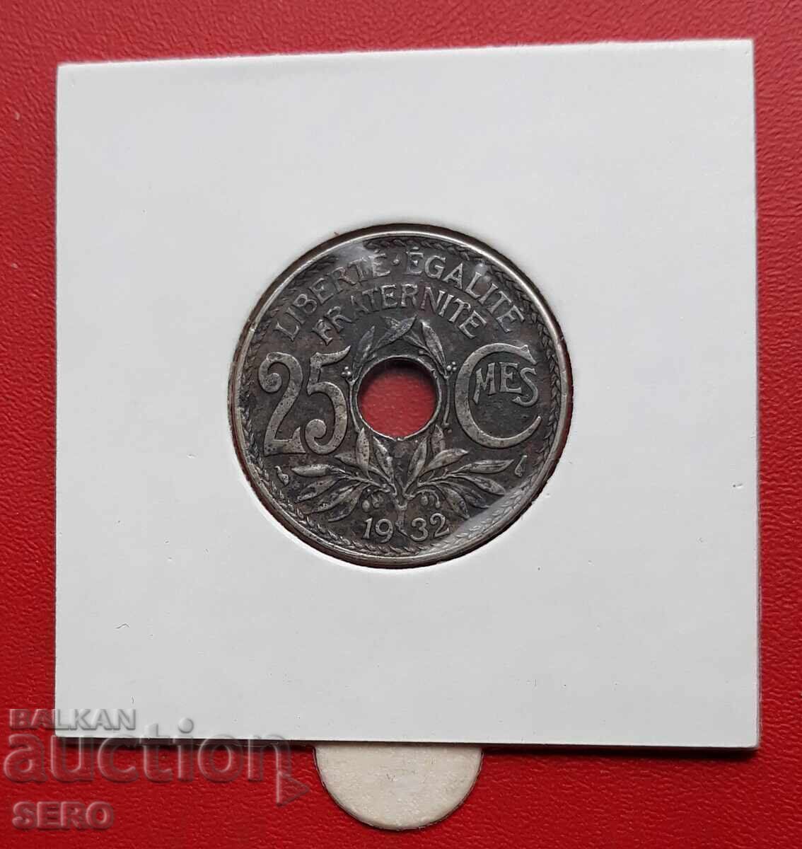 Γαλλία-25 σεντς 1932