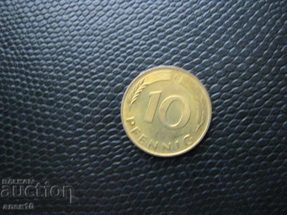 Γερμανία 10 πένιγκ 1989 με τιμή € 0.10 | 0.20 BGN