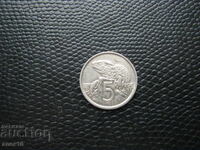 New Zealand 5 cents 1975 z