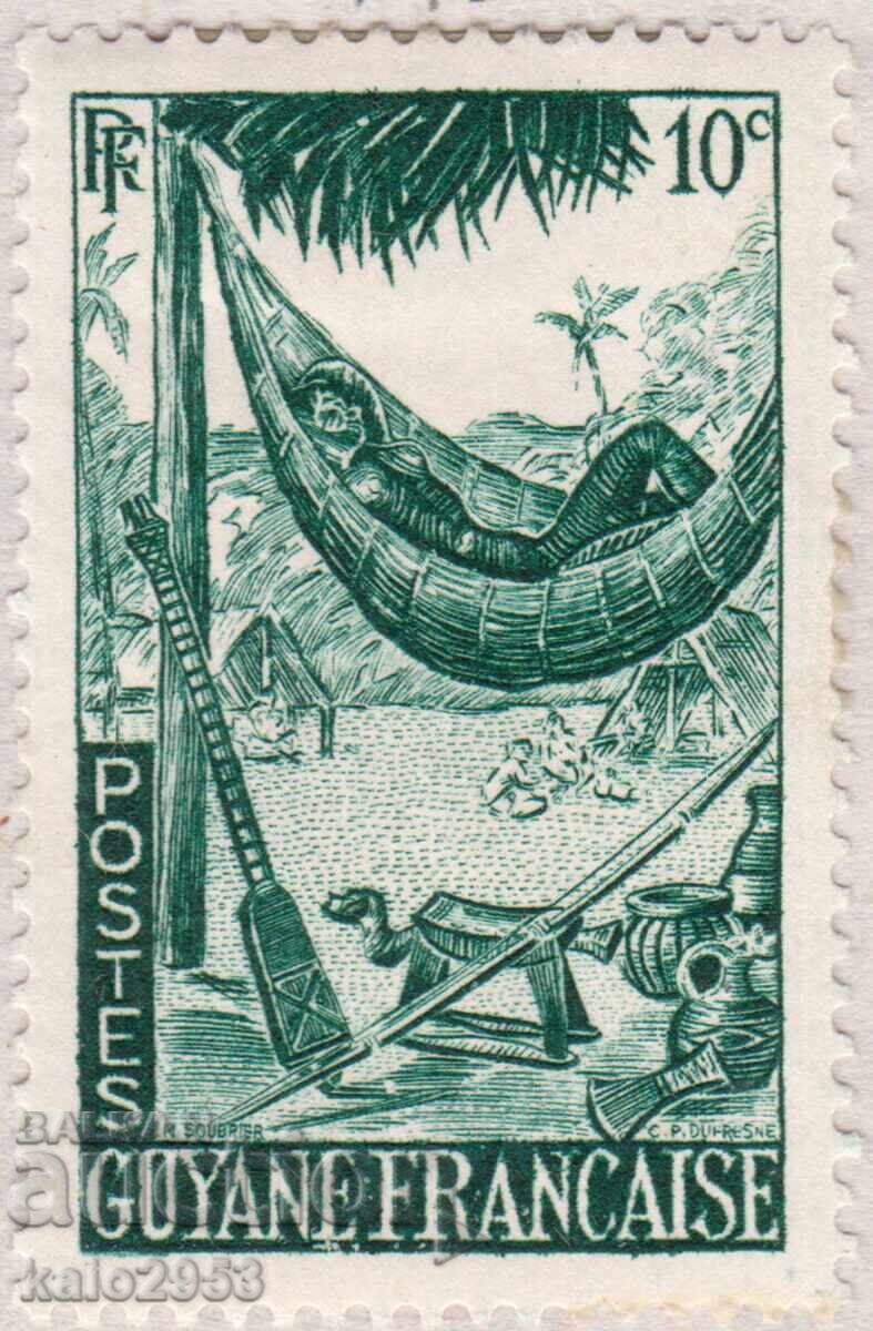 Guyana Franceză-1947-Uz curent-odihnă în hamac, MLH