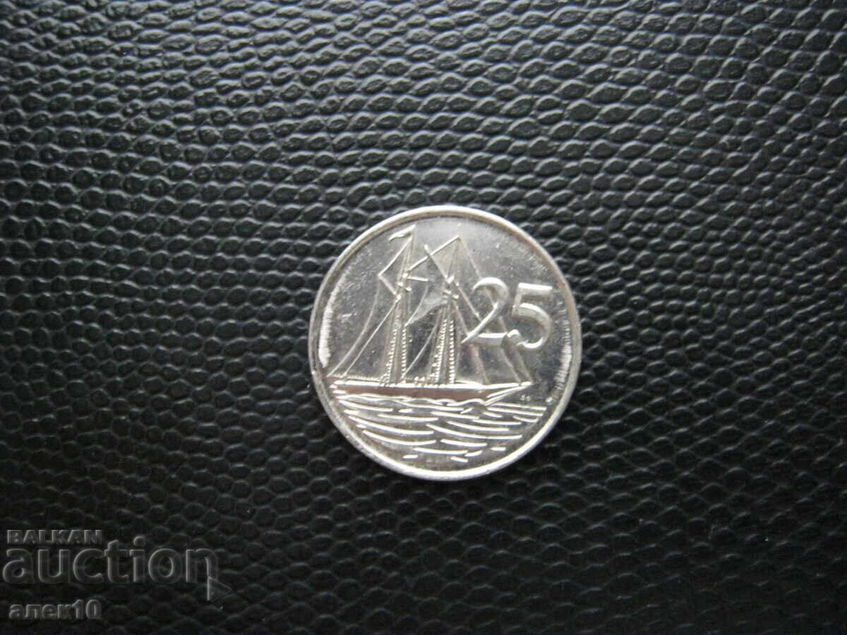 Cayman 25 cenți 1996 z