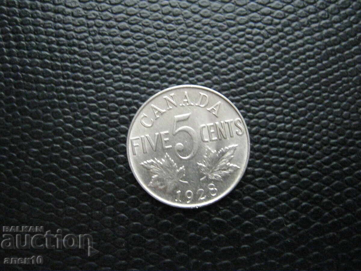 Canada 5 cenți 1928 z