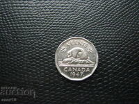 Καναδάς 5 σεντ 1947 ζ