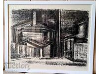 Graphic art "From Sozopol" by the great Elka Naydenova (1932-2016)