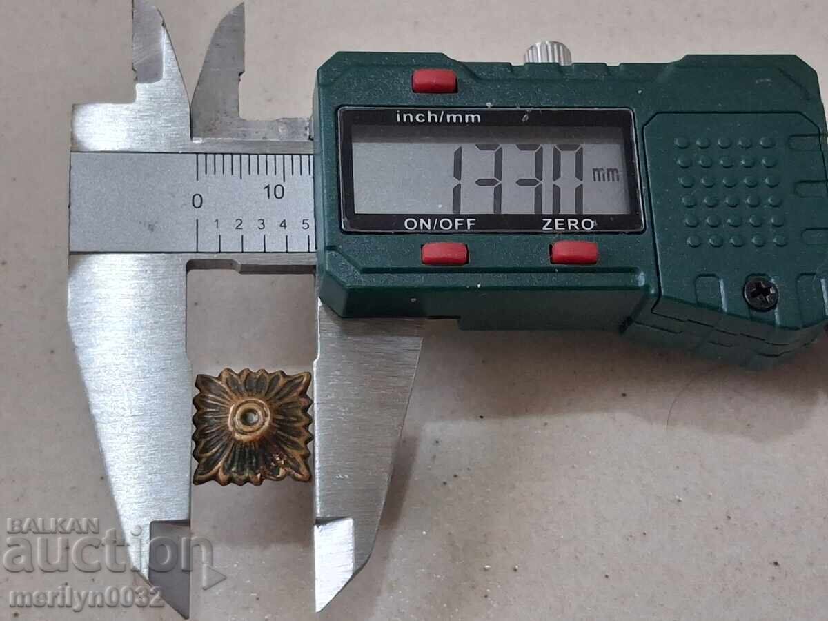 Nasture de epalet piramidală de la uniformă militară Regatul Bulgariei - 6