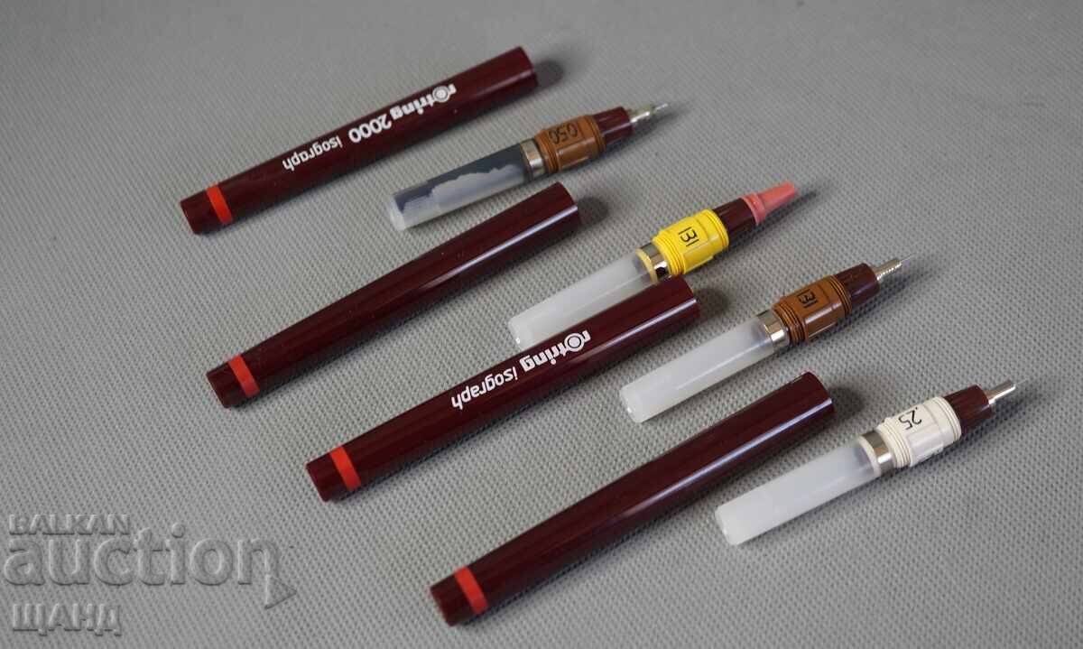 Livrarea ROTRING stilouri tehnice germane ROTRING lot 4 buc