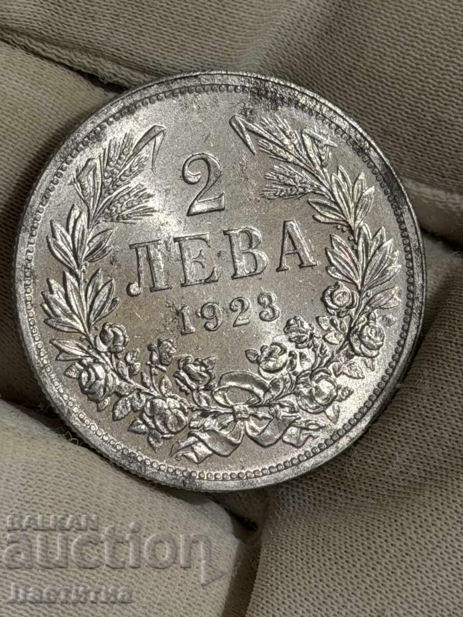 Licitație 2 leva 1923 în calitate unc