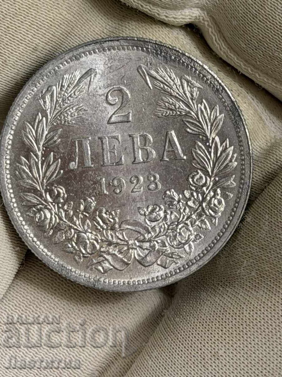2 leva 1923 în calitate unc