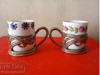 Two vintage glasses set