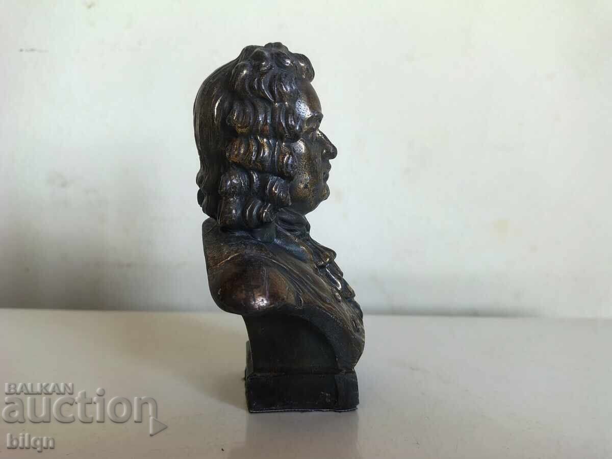 Bust din bronz de colecție - Johann Sebastian Bach - 5