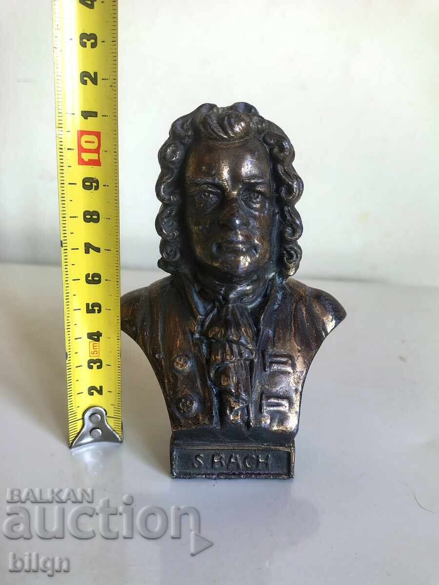 Bust din bronz de colecție - Johann Sebastian Bach - 6