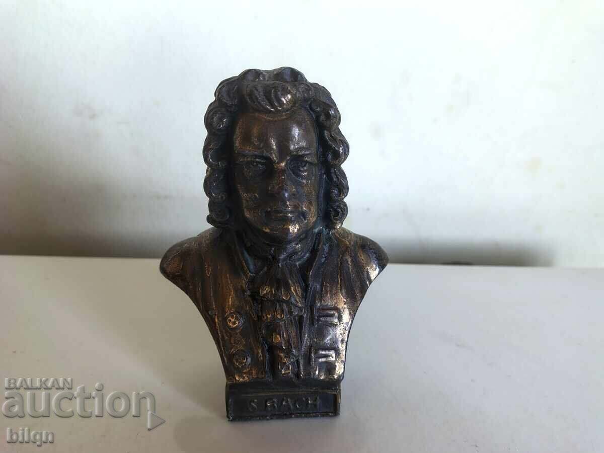 Bust din bronz de colecție - Johann Sebastian Bach