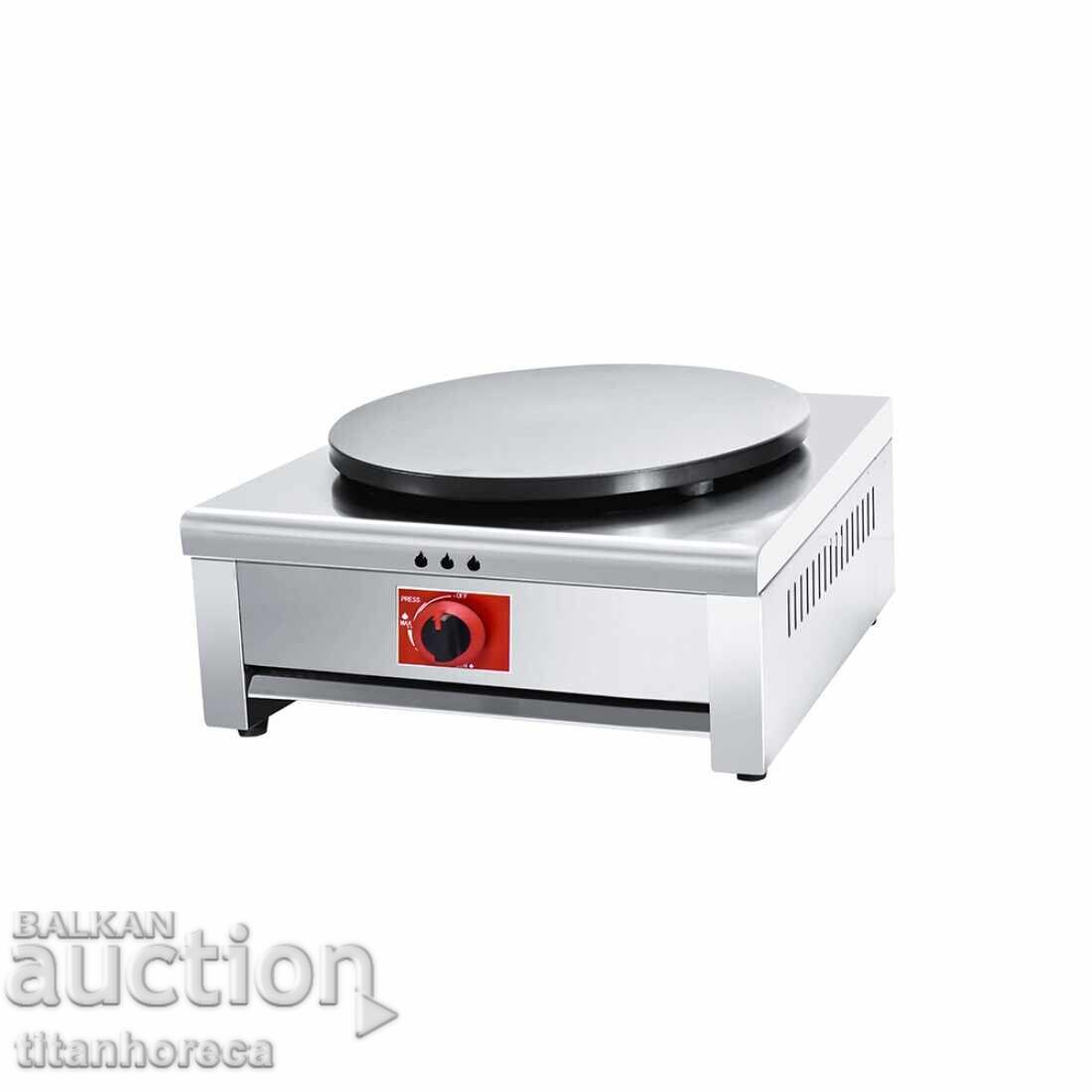 Aparat profesional pe gaz pentru clătite 4 kW