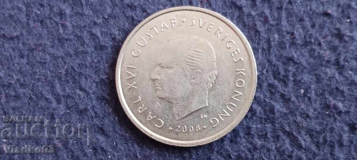 Suedia 1 coroană 2008 cu preț € 0.15 | 0.29 BGN