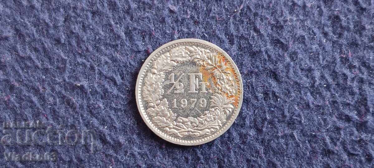 Ελβετία 1/2 φράγκο 1979