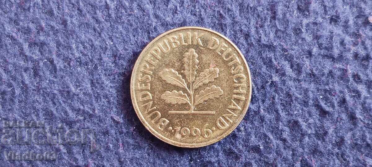 Γερμανία 5 πένιγκ 1996 A με τιμή € 0.19 | 0.37 BGN