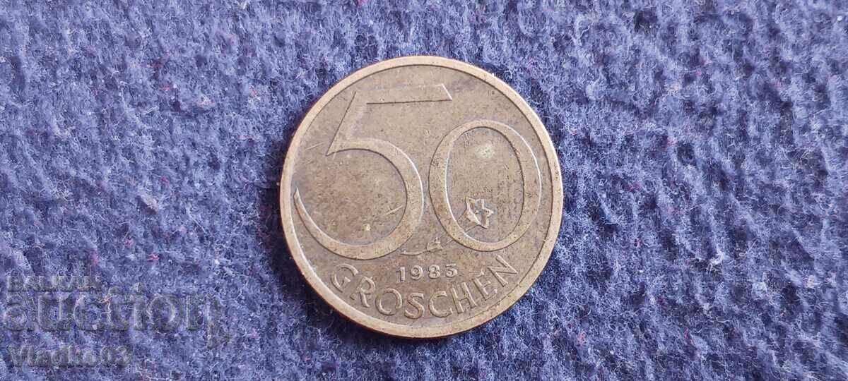 Austria 50 groschen 1983