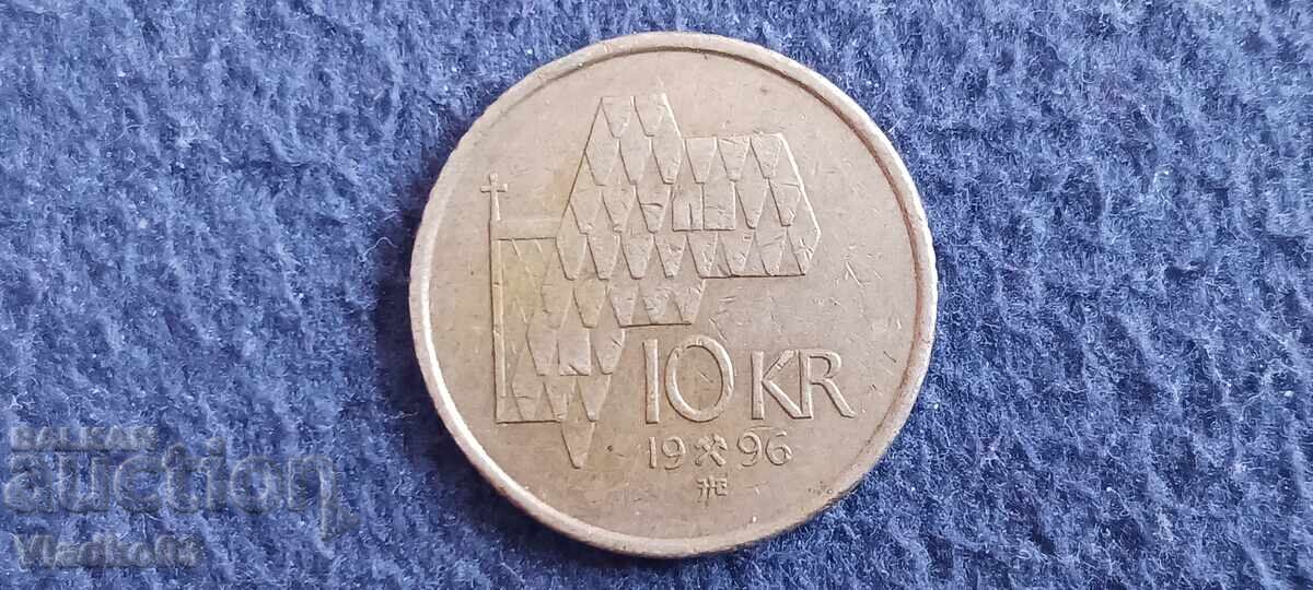 Norvegia 10 coroane 1996