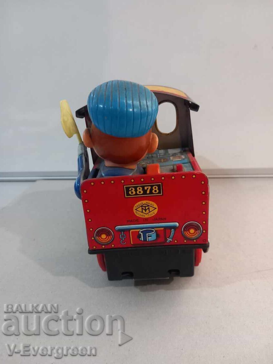Delivery of Vintage Japanese tin toy train locomotive Masudaya