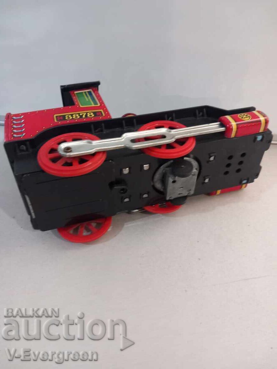 Παλιό ιαπωνικό τενεκεδένιο τρενάκι ατμομηχανή Masudaya - 6