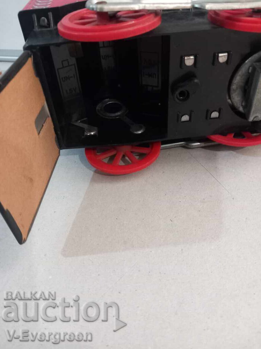 Παλιό ιαπωνικό τενεκεδένιο τρενάκι ατμομηχανή Masudaya - 7