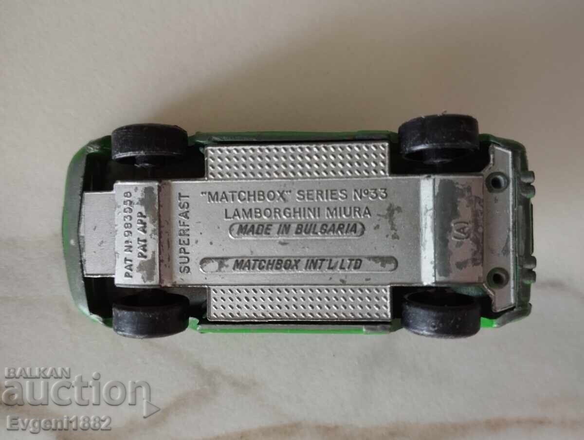 Lamborghini Miura Matchbox made in Bulgaria Καλάθι σπιρτόκουτο - 7