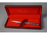Παλιά επάργυρη αυτόματη πένα Caran D'Ache με κουτί