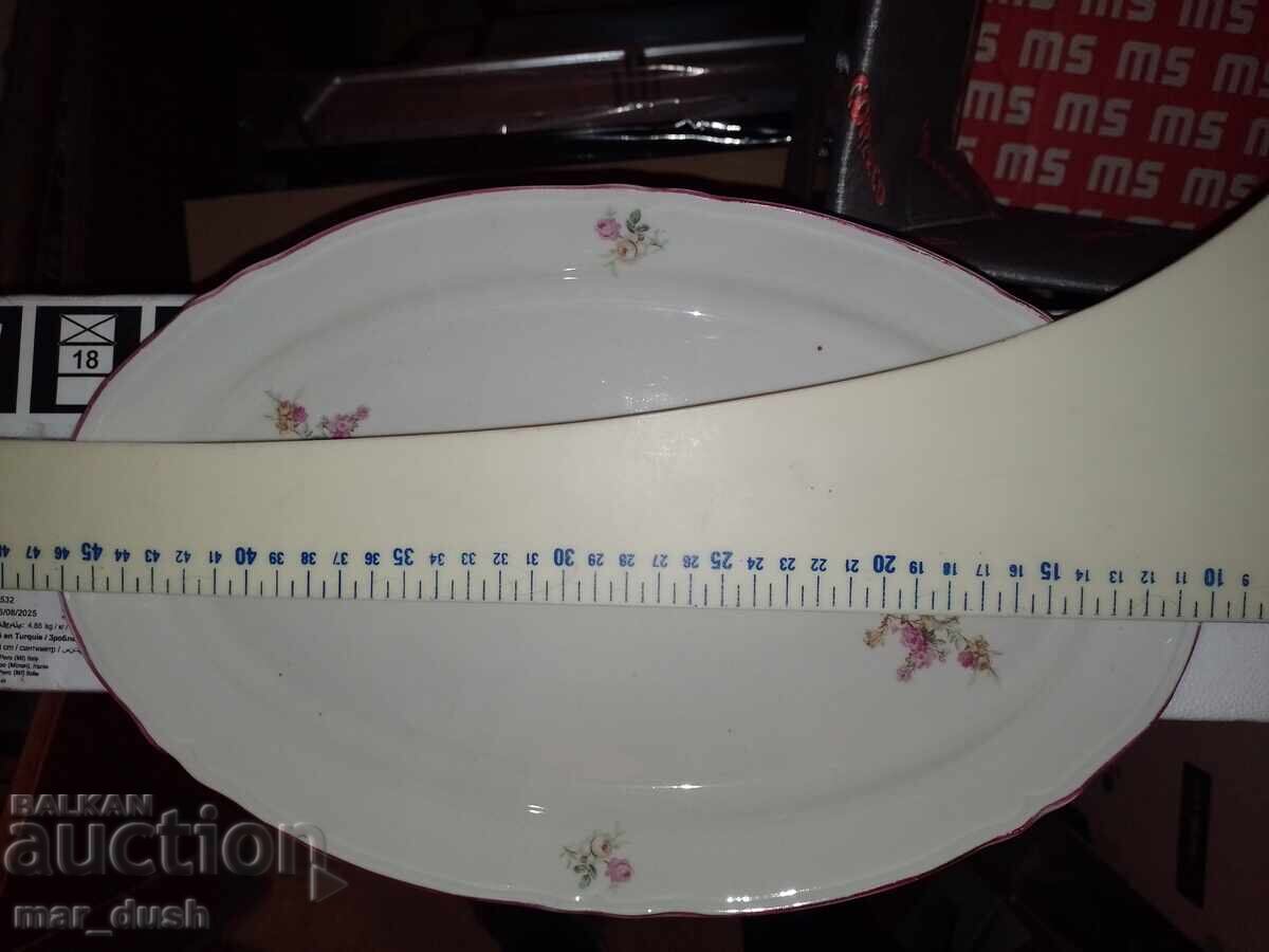 Аукцион Стар български порцеланов поднос