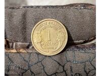 1 франк Франция 1938 гланц