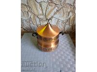 Strange brass vessel