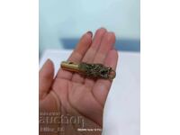 Бронзова свирка вълча глава