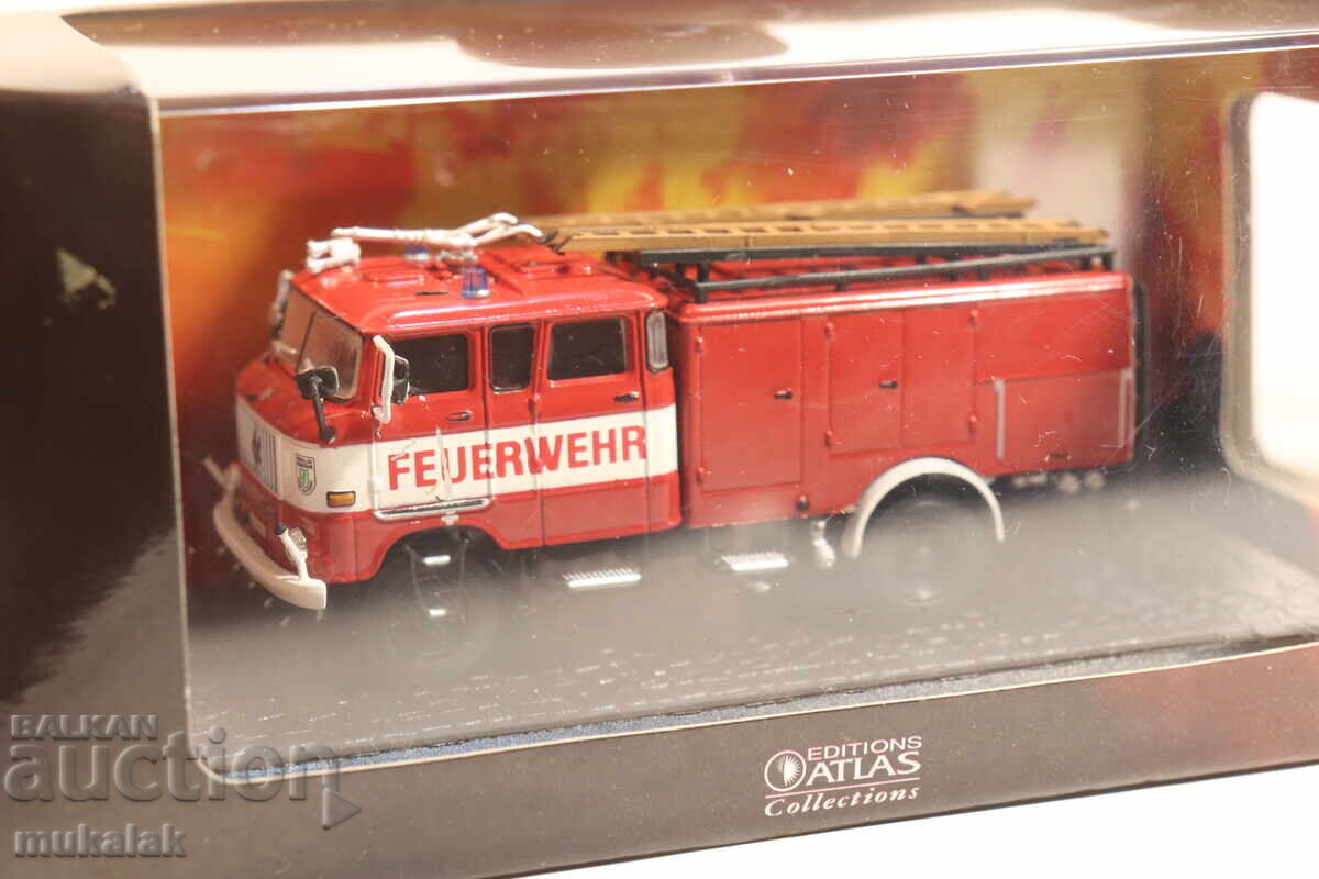 Аукцион 1/72  ATLAS  ИФА   IFA  КАМИОН ПОЖАРНА   МОДЕЛ КОЛИЧКА