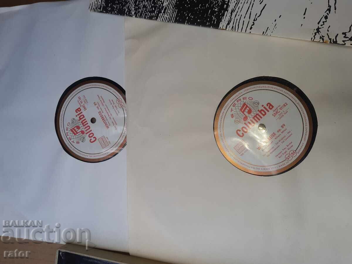 Auction  Records - 2 pieces, record, classical, SCHUBERT - like new