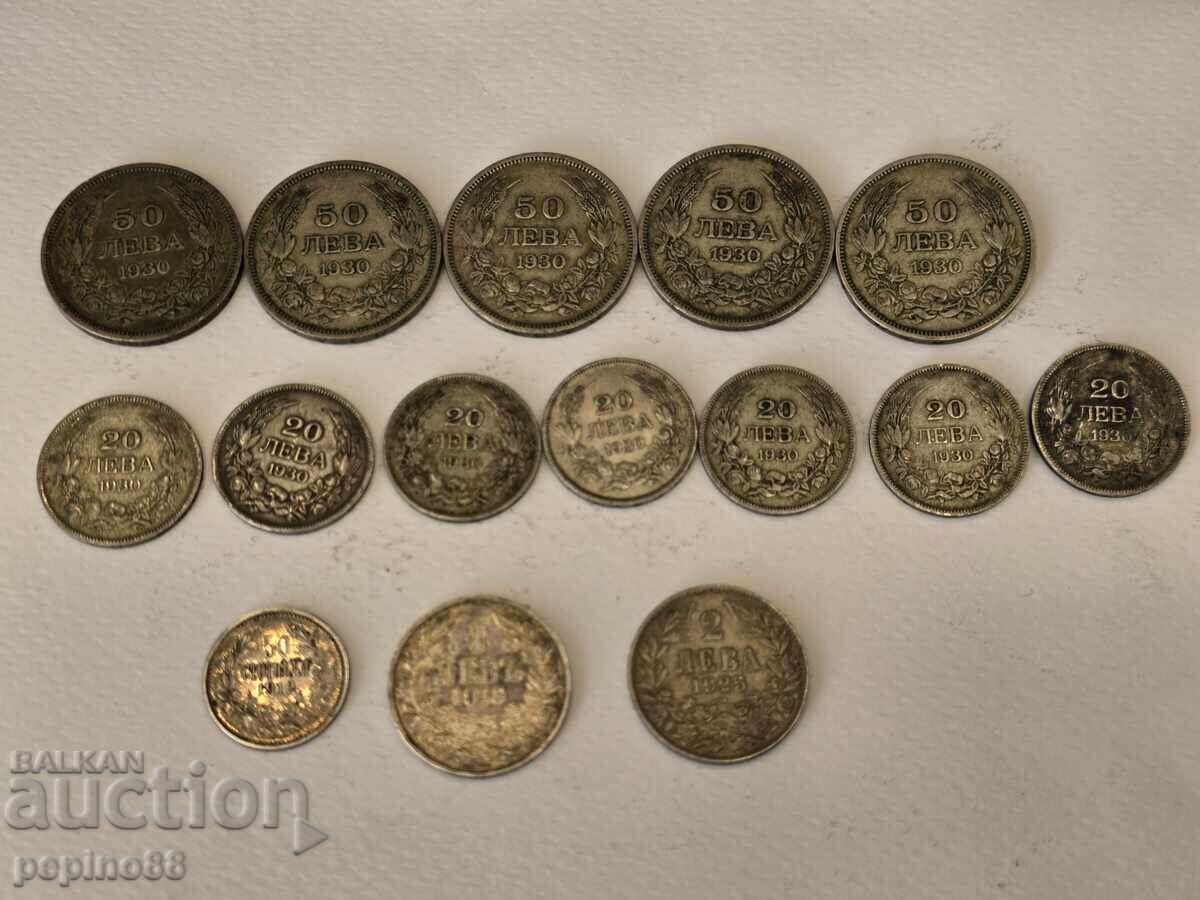 Б.З.Ц Лот Сребърни Царски монети с цена € 89.00 | 174.07 лв.