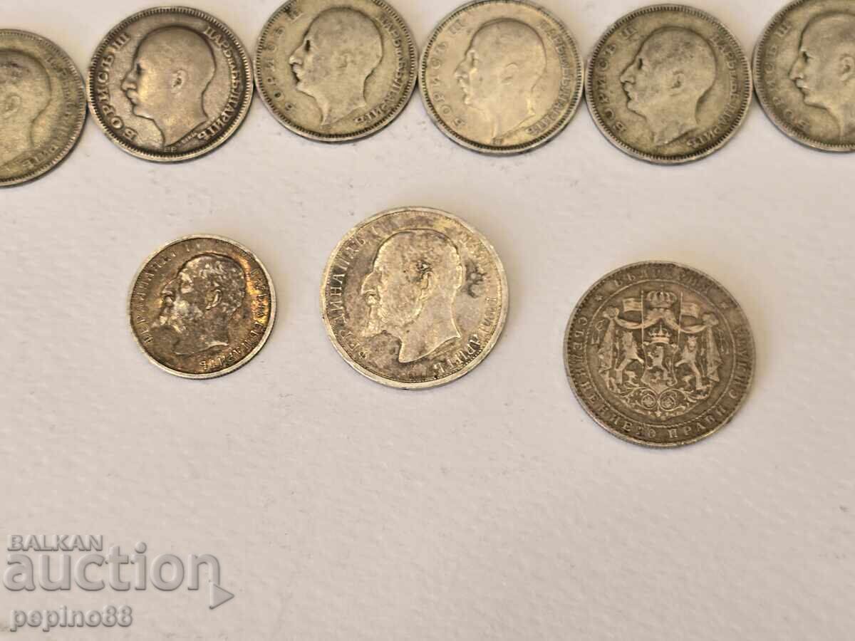 Аукцион Б.З.Ц Лот Сребърни Царски монети