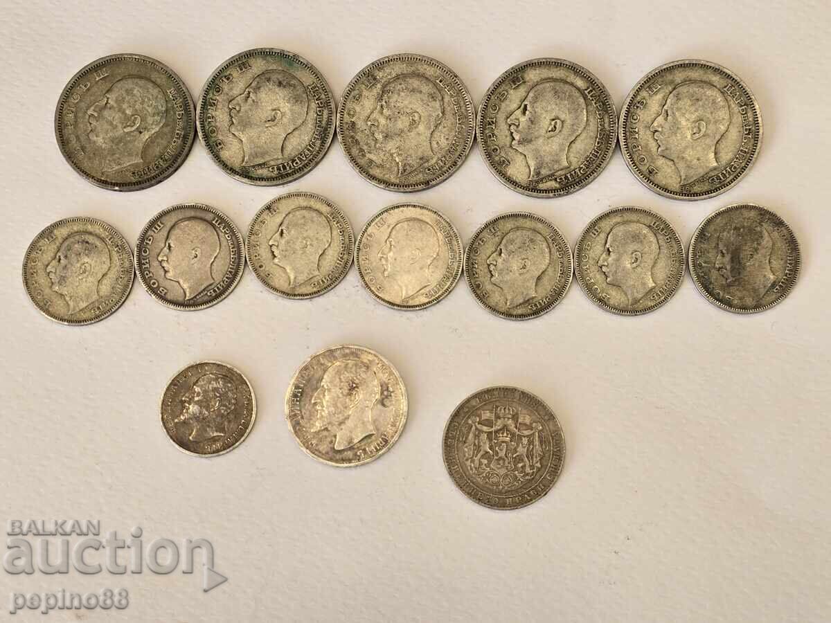Б.З.Ц Лот Сребърни Царски монети