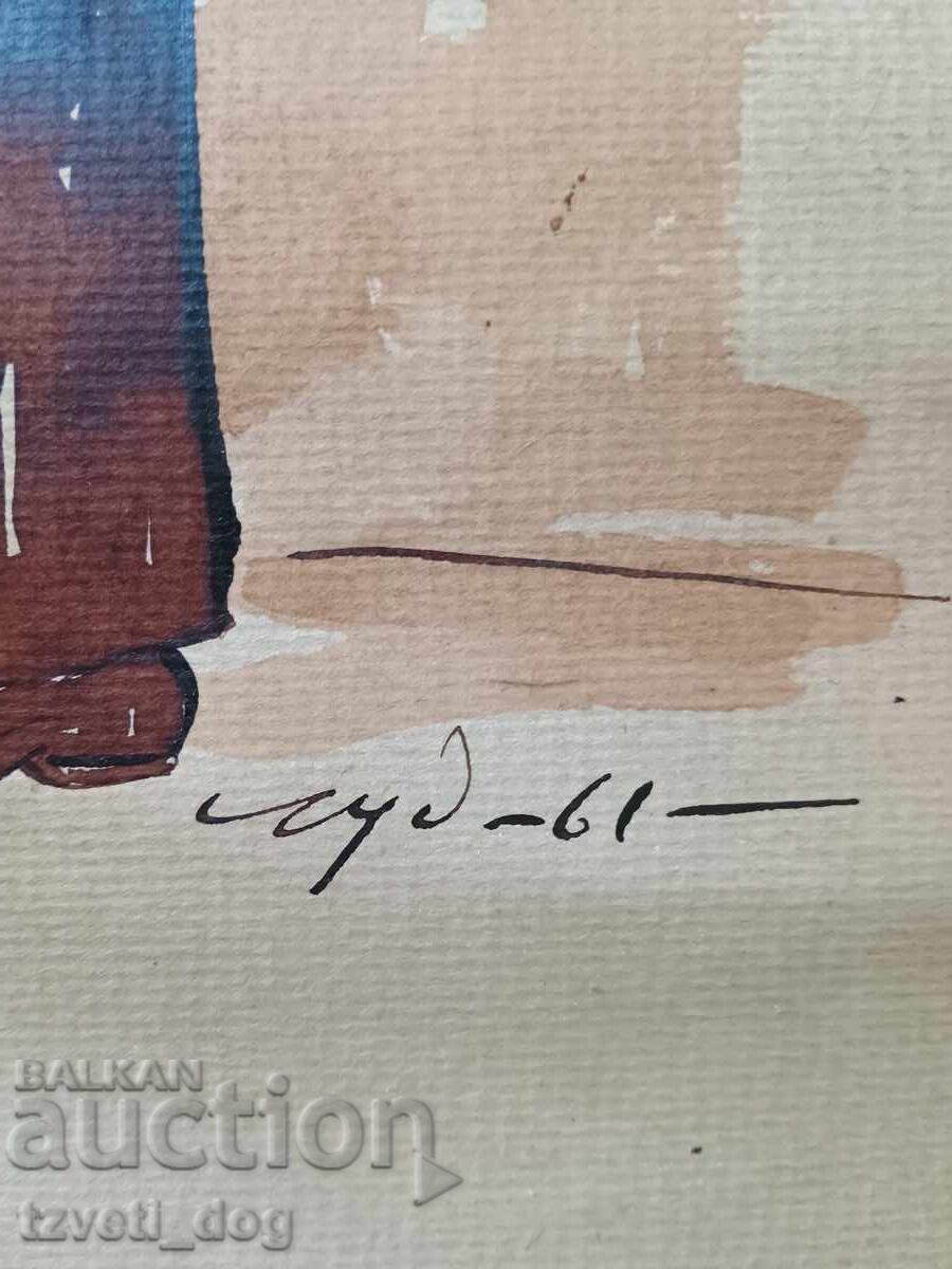 Auction  Old Watercolor, Chudomir '61
