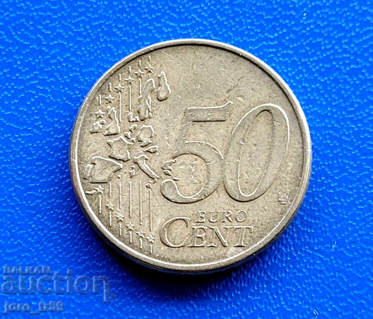 Γερμανία 50 λεπτά του ευρώ 2002G με τιμή € 0.80 | 1.56 BGN