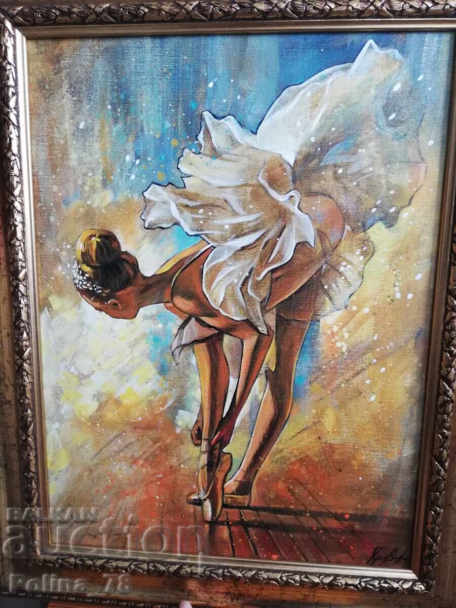 Delivery of Ballerina painting
