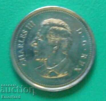 Canada 25 Cents 2024 - King Charles III with price € 0.75 | 1.47 BGN