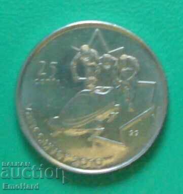 Canada 25 cents 2008 - Vancouver Bobsled
