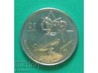 Canada 25 cents 2008 - Vancouver Bobsled