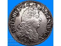 Franța 1/2 Écu 1690 A - Paris Ludovic al XIV-lea argint